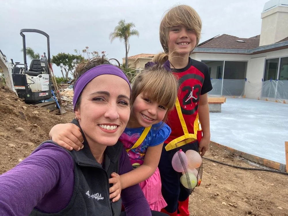 Veronica Boyer, founder and CEO of EcoDesignSD, on a project site in San Diego